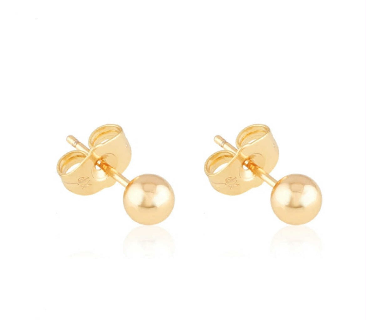 Kolczyki klasyczna kula sztyft 43101