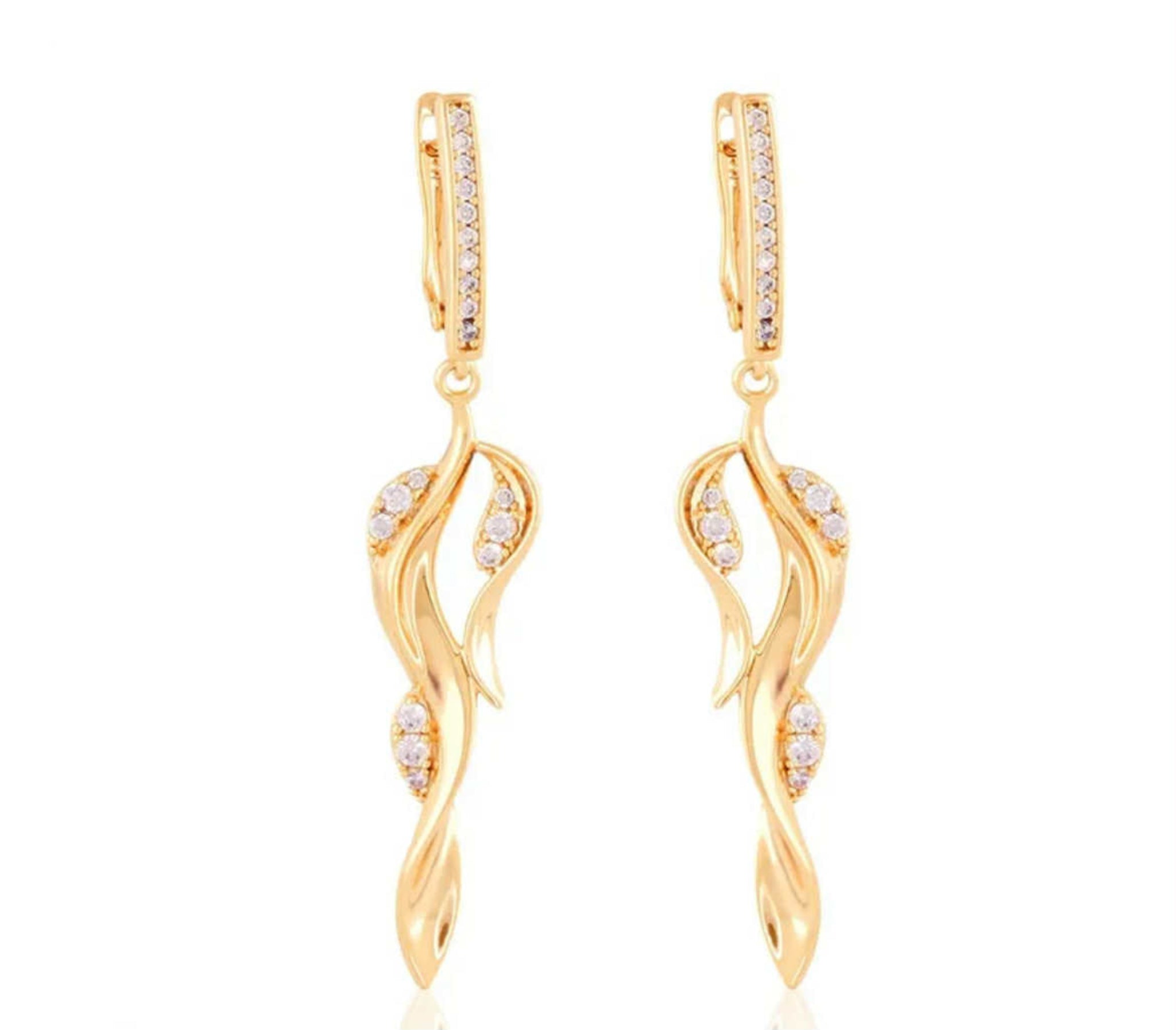 Kolczyki wiszące z kryształkami 42701