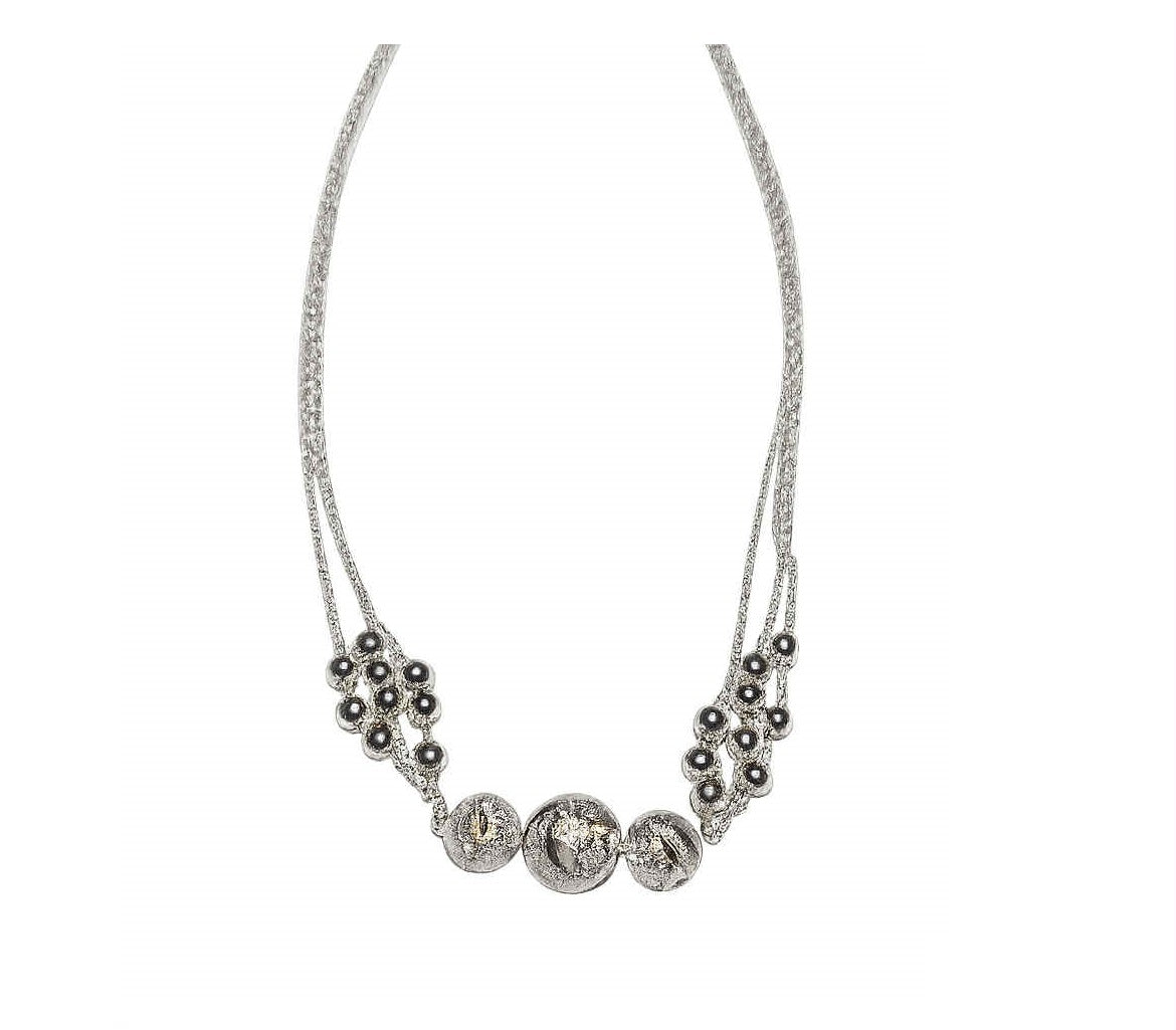 Naszyjnik srebro 925 kule mocy