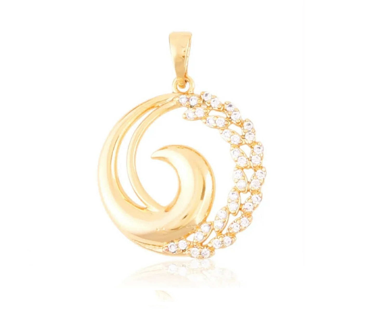 Zawieszka fala z kryształkami 4921