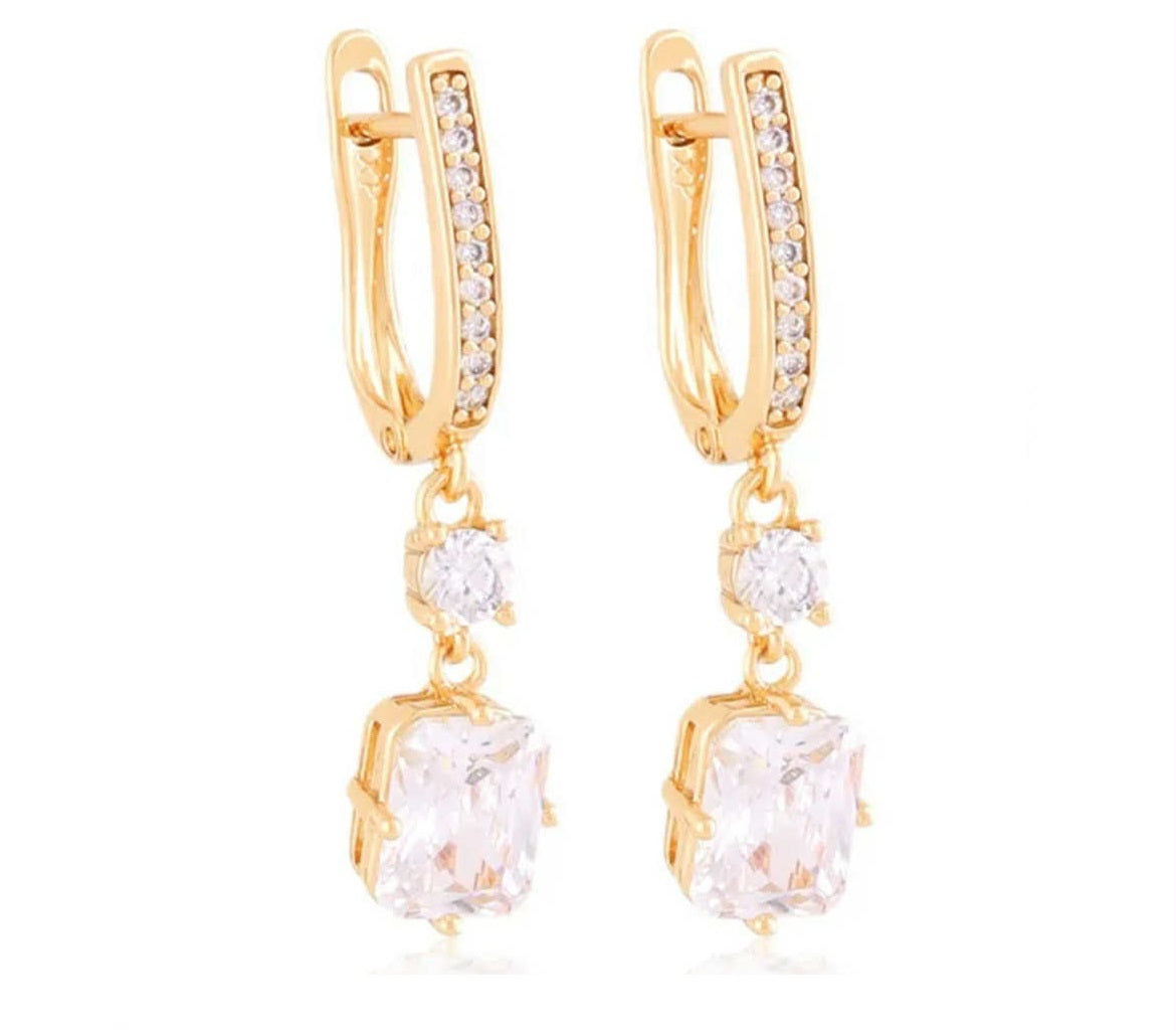 Kolczyki wiszące z kryształkami 40202