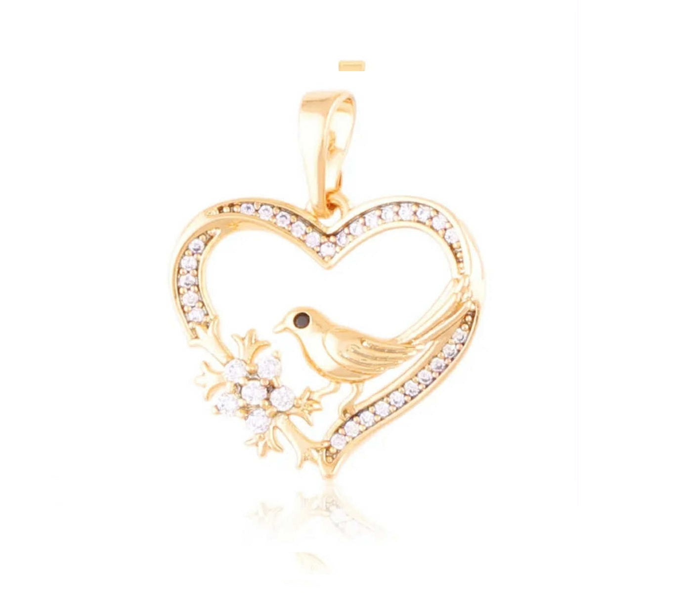 Zawieszka serce i ptak 4859